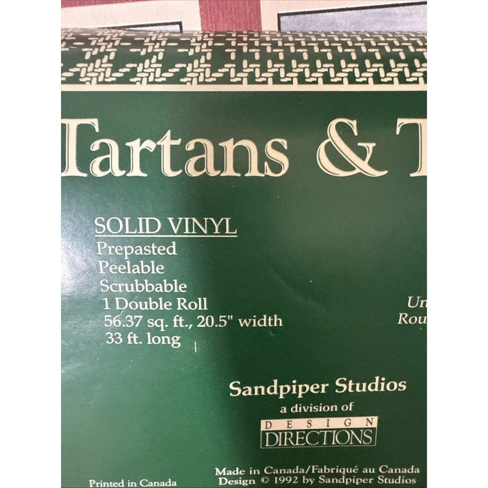 VTG Tartans & Tweeds Golfer Wallpaper‎  Vinyl Double Roll
